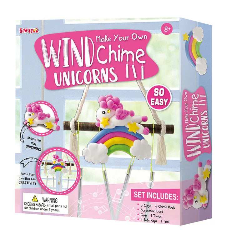 Sew Star Unicorn Wind Chime Craft Kit – DIY Clay Art Set for Kids 8+ in Kuwait